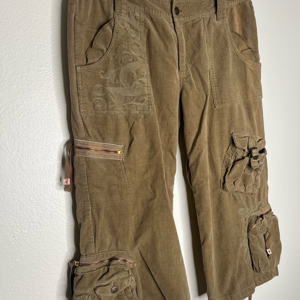Vintage LA wide leg corduroy capris - Picture 3 of 9